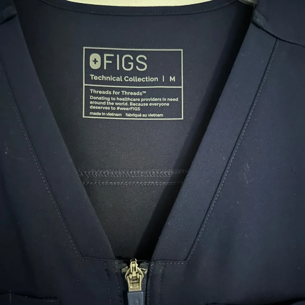 Figs Deep Blue Women's Jumpsuit - Picture 2 of 3
